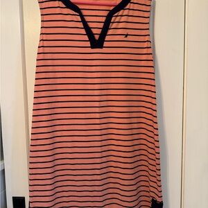Nautica Pink and Navy Sun Dress